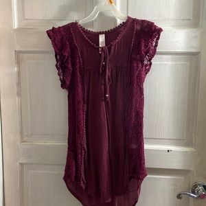 Maroon blouse